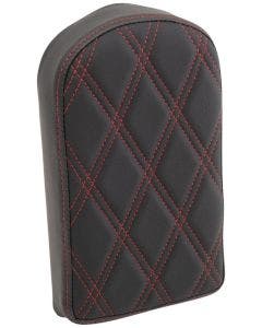 Drag 10" Sissy Bar Pad Red Double Diamond Vinyl Harley & Custom 0822-0442