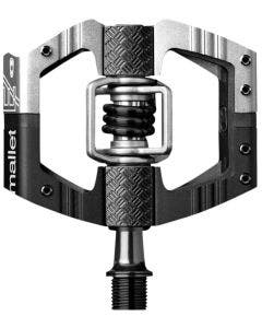 Crankbrothers 16247 Mallet E LS Hybrid Pedals w/ Adjustable Pins Black/Silver MTB