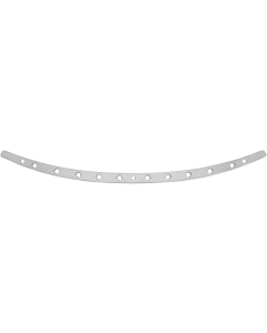 Memphis Shades Polished Stainless Steel Windshield Trim Holes Harley Batwing 96-13