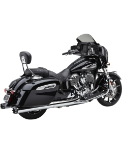 Cobra 5206 Chrome Dual Cut Neighbor Haters 4.5" Slip-On Muffler Indian 15-Up