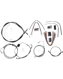 Magnum KARBONFIBR 12-14 Bar Control Cable Install Kit ABS Harley Batwing 08-13