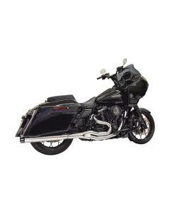 Bassani Chrome 2-into-1 Full Exhaust System Harley Milwaukee Eight Touring 17-20