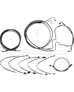 Magnum KARBONFIBR 12-14 Bar Control Cable Install Kit ABS Harley FLHRXS 17-Up