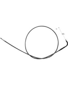 Magnum KARBONFIBR 47 1/2" Idle Cable 90 Deg Smooth Harley Big Twin 84-17