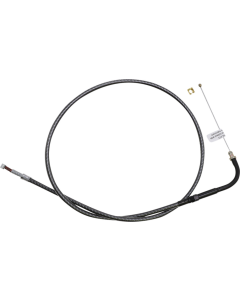 Magnum KARBONFIBR 32 3/4"" Idle Cable 90 Deg Smooth Harley Big Twin 84-17