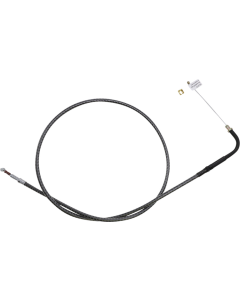 Magnum KARBONFIBR 36 5/8" Idle Cable 90 Deg Smooth Harley Big Twin 84-17