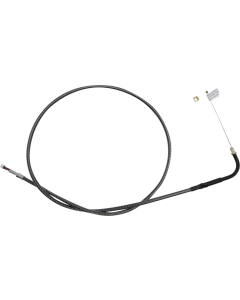 Magnum KARBONFIBR 38 3/4" Idle Cable 90 Deg Smooth Harley Big Twin 84-17