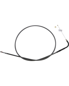 Magnum KARBONFIBR 40 1/2" Idle Cable 90 Deg Smooth Harley Big Twin 84-17
