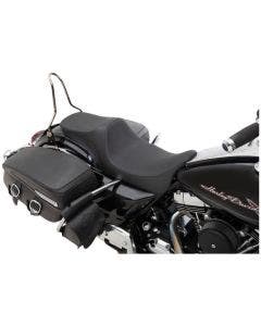 Drag Specialties Black Predator III 2- Up Seat Smooth Harley Touring 08-23