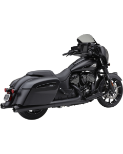 Cobra 5206B Black Dual Cut Neighbor Haters 4.5" Slip-On Muffler Indian 15-Up