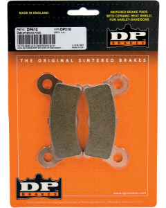 DP Brakes Rear Sintered Metal Brake Pads DP510 Harley Street Glide Trike 09-13