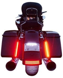 Custom Dynamics Dual Color 14" Plasma Rods Plug-n-Play Harley Touring 14-Up