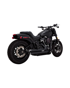 Vance & Hines 47341 Black Big Shots Staggered Exhaust for Harley Softail 18-22 