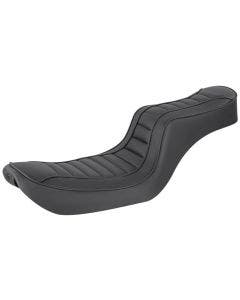 Saddlemen Black Hog Killers 2-Up Seat Pleated Gel Harley Dyna FXD 96-03