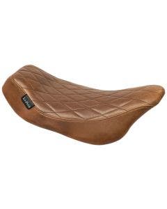 Le Pera LK-357 Diamond Brown Solo Low Profile Streaker Seat Harley FLH/T 08-Up