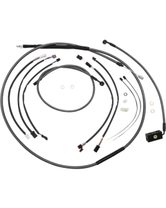 Magnum KARBONFIBR 12-14 Handlebar Control Cable Install Kit Harley Softail 18-Up