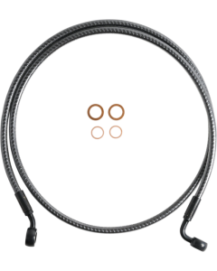 Magnum KARBONFIBR 44" EZ-Align Brake Line 35 90 Degree Harley Softail 00-14