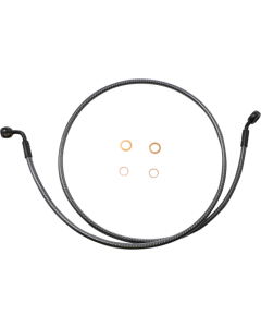 Magnum KARBONFIBR 50" EZ-Align Brake Line 35 90 Degree Harley Street Bob 13-17