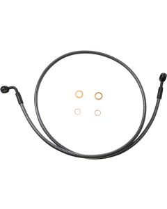 Magnum KARBONFIBR 48" EZ-Align Brake Line 180 90 Degree Harley Softail Dyna 86-07