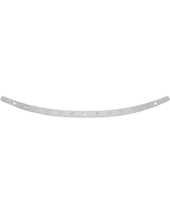 Memphis Shades Polished Stainless Steel Windshield Trim Dish Harley Batwing 14-Up