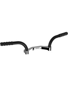 Lindby Adjustable Footrest Mustache Bar Black/Chrome 282000 Harley Touring 94-Up