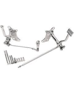Drag DS-243528 Chrome Forward Controls Set for Harley XL Sportster L 87-03