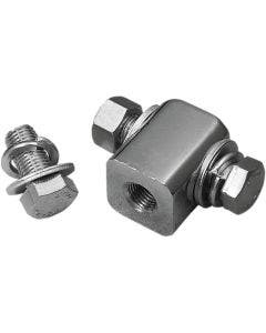 Drag Specialties Chrome 5-3/4" Headlight Mounting Block Kit Harley Softail