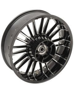 Coastal Moto Black Cut Atlantic 3D 18" Rear Cast Wheel Only Harley 09-22 Non ABS