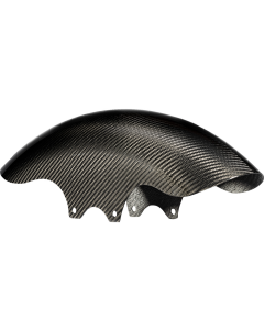 Slyfox SLY-001 Gloss Black Carbon Fiber Front Fender 19" Harley FLH/T 14-22