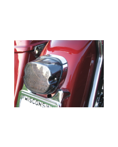 Drag LED Smoke Low Profile Bottom Tag Light Taillight for Harley Squareback Style 99-22