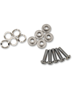 Drag Specialties Chrome Brake Rotor Bolts Hardware Mount Kit for '14-'17 Touring