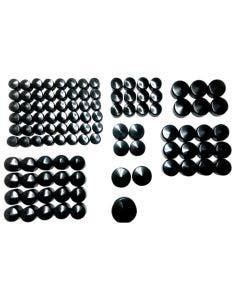 Drag Black Deluxe Engine Transmission Bolt Cover Caps Harley M8 17-20