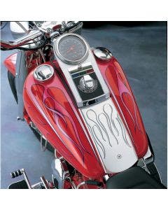Drag Chrome Speedometer Speedo Dash Panel Cover Housing Kit 86-90 Harley FX