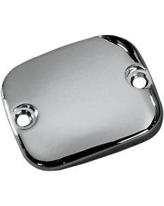 Chrome Smooth Front Brake Master Cylinder Cover for Harley XL Touring Softail Dyna