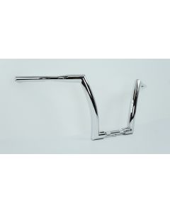 DNA Chrome 12" Rise Fat Monster Ape Hanger Fat Bars OEM 1.5" Handlebars Harley 96-Up