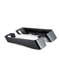 Hogworkz Harley 3" Saddlebag Extensions '93-'13 CVO No Cut Exhaust Vivid Black