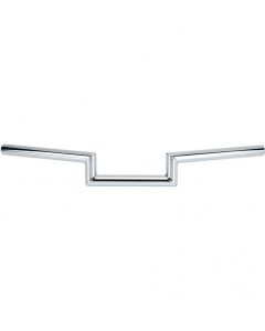 Biltwell 6011-1052 Chrome Maynard 2" Rise 1" Non-Dimpled Handlebars Harley Metric