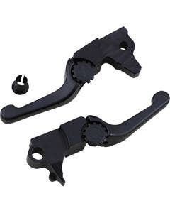 PSR 12-01662-22 Black Anthem Shorty Lever Set Pair Harley Trike 17-18