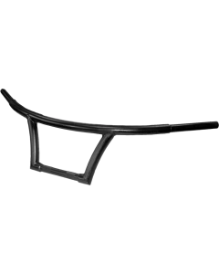HardDrive Black 8" GTS Handlebars 1-1/4" Drilled Notched Harley Big Twin 82-Up