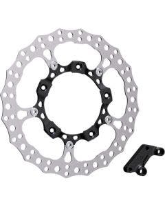 Arlen Ness 300-000 14” Big Brake Rotor Kits Front Left Black Harley Touring FLH/T
