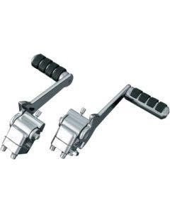 Kuryakyn 7926 Chrome Adjustable Passenger Peg Kit Harley Touring Models 93-06