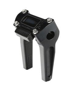 Thrashin Supply Black 6" w/ Gauge Cutout Handlebar Straight Riser TSC-6025-1	