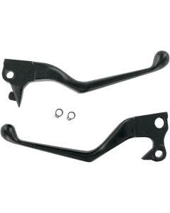 Drag Specialties Matte Black Clutch Brake Levers Harley Sportster 04-13 | 0610-0129