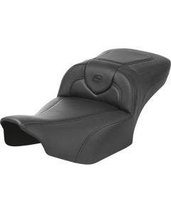 Saddlemen Carbon Fiber W/Black Extended Reach RoadSofa Seat Harley 23-24 FLHX/FLTRX