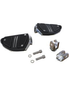 Ciro 60018 Twin Rail Footpeg Chrome Driver Footrest Harley Softail 18-Up