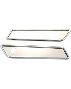 Pro One 104721 Chrome Saddlebag Cover Latch Smooth Harley FLH/T Touring 14-20