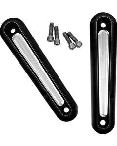 Kodlin USA Black Contrast Legit Elypse Turn Signals Harley Touring 94-Up K68468