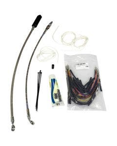 FBI EZ Install 16" Braided Handlebar Install Kit 4 Harley 08-13 Touring Cable