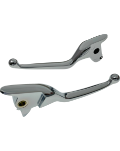 Drag Chrome Narrow Hand Lever Set 4 Harley 14-16 Touring V-Rod W/Hydr Clutch