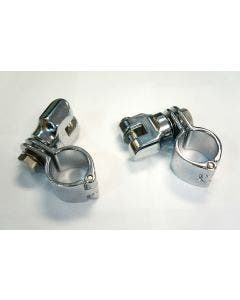 Used Kuryakyn 7944 Chrome Peg Mounts 1-1/4" 1.25" Magnum Quick Clamps